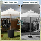 Umbrella Stand Side Table with 1.5 Inch Hole, 2 Pack, Black - Image 4