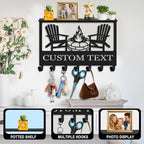 Dyoart Custom Camping Key Holder Wall Mount with Shelf, Home Decor Gifts - Image 5