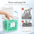 Lifewit Laundry Pods Container with Pop-up Lid, 0.5+0.72+1.2 gal, 3 Pcs - Image 2