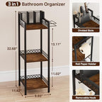 Bathroom Storage and Organizer Shelf Hair Dryer Holder, 9.85in - Image 3