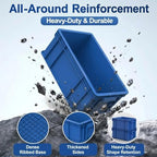 3-Pack Heavy Duty Part Bins, Stackable Tool Storage Bin for Hardware - Image 2