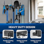 64'' All-Metal Garage Tool Organizer Wall Mount – Heavy-Duty Tool Rack Holds 680 lbs, Adjustable Hooks for Garage, Yard, and Garden Equipment - Image 3