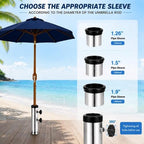 Universal Umbrella Base Replacement Tube, Heavy Duty, Silver - Image 3