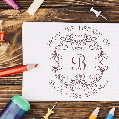 Customized Portable Pre-Inked Beautiful Script Home Library Stamp for Islamic School Teachers - Library Stamp for Books - Custom Made Library Stamping Tool - Ideal for Teachers and Students - Image 6