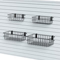 4-Pack Slatwall Baskets Set, Garage Slatwall Accessories, 4 Size by FOFARY
