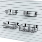 4-Pack Slatwall Baskets Set, Garage Slatwall Accessories, 4 Size by FOFARY