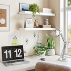 Fixwal Floating Wall Shelves for Decor (White, Set of 2, 22Inch) - Image 4