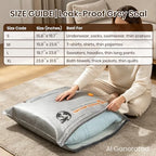 XL Vacuum Storage Bags with Cordless Pump, 18-Pack 4 Sizes for Home Travel - Image 6
