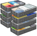Reli. 90L Under Bed Storage with Clear Window, 8 Pack | Closet Storage Bins by Reli
