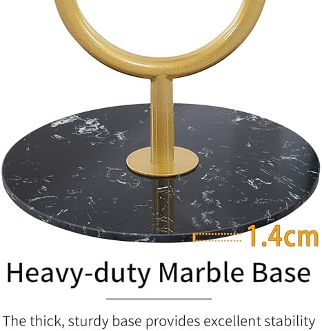JIAYUEJU Coat Rack Freestanding with Table for Entryway (Gold) - Image 6