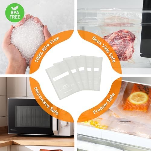 Wevac Vacuum Sealer Bags, Quart 8"x12" 200 Count, Pint 6"x10" 100 Count - Image 5
