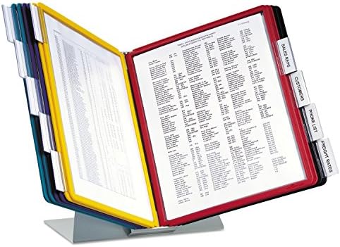 Durable Desktop Reference System, 10 Double-Sided Panels, Assorted Colors - Image 5