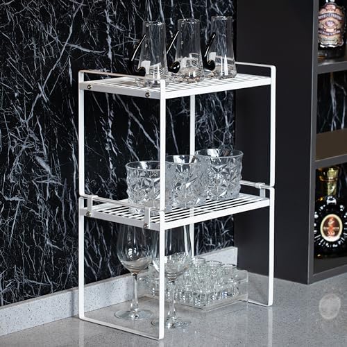 Shantton Cabinet Shelf Organizer, Pantry Shelf Rack, White 13.1x10.6x9.5 - Image 6