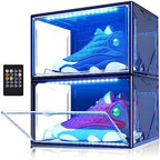 Oltraman LED Smart Shoe Boxes Display Case, Stackable Storage Organizers by Oltraman