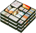 DIMJ Drawer Organizer Clothes 18 Pack - Foldable Baby Organizers and Storage & Dresser Organizer for Bedroom, Closet - Nursery Organization Dresser Dividers for underwear, Sock,Bra, Belt, Tie, Beige by DiMJ
