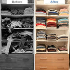 Purse Organizer for Closet Shelf Dividers: 11-inch Tall (Higher Version) Adjustable Clear Acrylic Bag Storage Organizer for Handbags, Sweaters, Towels, Jeans and Shoes on Wood Shelves 8-Pack - Image 5