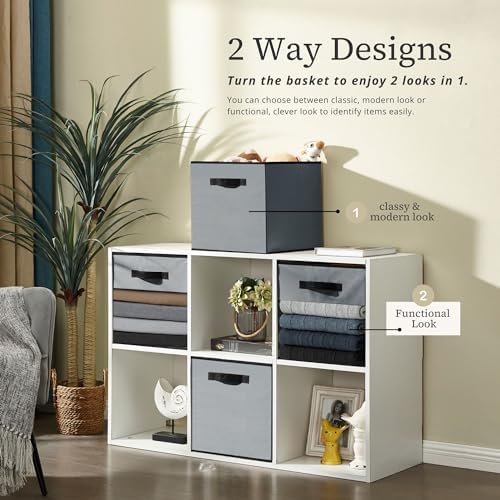 DECOMOMO Storage Bins, Cube Storage Bin with Window - Image 4