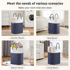 Artfeel Laundry Basket,Woven Cotton Rope Laundry Hamper,60L Versatile Storage for Dirty Clothes,Baby Toys,and Blankets in Bathroom, Nursery,and Living Room - Image 5