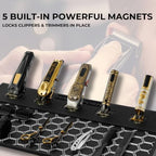 Magnetic Barber Mat, Extra Large 24" x 14" Professional Barber Station Organizer, Hex Grip Non Slip Rubber Mat with 5 Built-In Magnets for Clippers, Trimmers, Shears & Hair Stylist Tools - Image 4
