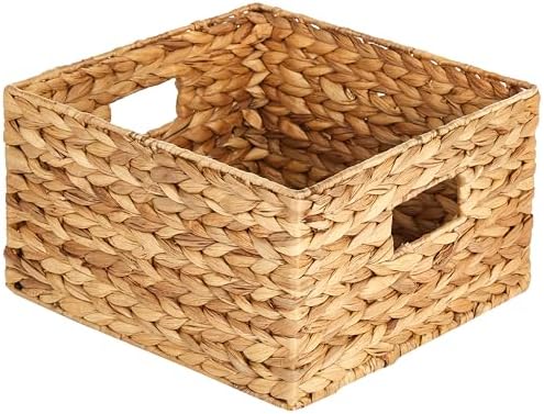 Honey-Can-Do Woven Water Hyacinth Wicker Storage Baskets, Nesting Set of 3 - Image 4