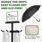 Umbrella Bag Stand, Wet Umbrella Stand with 220 Umbrellas Bags, Black - Image 3