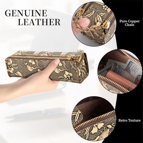 Gexmil Genuine Leather Pen Case, Hand-made Stationery Bag for Work Office - Image 7