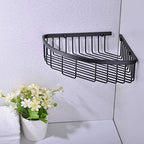 304 Stainless Steel Shower Caddy Corner Basket Shelf Bathroom Organizer Wall Mounted Storage, Matte Black Plated Finish Heavy Duty - Image 2