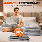 15 Pack Vacuum Storage Bags, 3 Sizes for Clothes Travel & Home Storage - Image 3