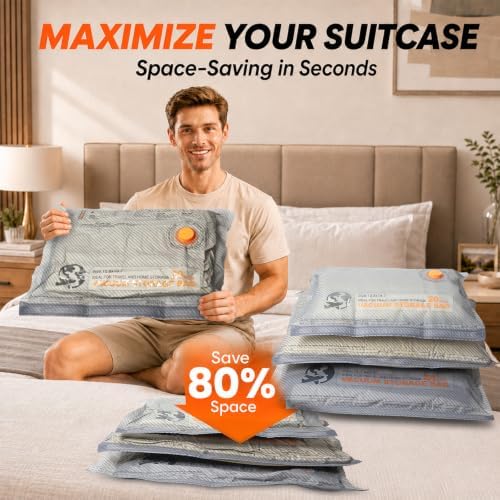 15 Pack Vacuum Storage Bags, 3 Sizes for Clothes Travel & Home Storage - Image 3