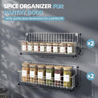 Spice Rack Wall Mount, 4 Pack Spice Organizer, White - Image 3