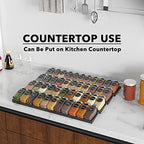 SpaceAid Spice Drawer Organizer with 44 Spice Jars, 386 Spice Labels, 4 Tier Seasoning Rack Tray Insert for Kitchen Drawers, 20.25" Wide x 17.5" Deep - Image 6