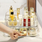 Clear Makeup Organizer for Vanity, Large Desk Organizer with Stackable Drawer for Cosmetics, Skincare, Lipsticks, Palette, Nail Care, Ideal Storage for Dresser and Bathroom Countertop - Image 3