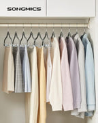 SONGMICS 30 Pack Pants Hangers, Velvet Hangers with Adjustable Clips - Image 2
