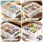 Citylife 17QT Craft Organizers and Storage bins with Lids, Marker Organizer - Image 5