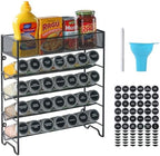 Skiileor Spice Rack Organizer with 28 Spice Jars,Spice Labels and Funnel by Skiileor