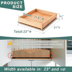 Pull Out Drawers for Kitchen Cabinets, Fully Assembled Wood Cabinet Pull Out Drawer, Pull Out Cabinet Organizer, Fast and Easy DIY Installation, 23”W x 21”D - Image 3