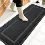 OLANLY Front Door Mat Outside 47x17, All-Season Heavy-Duty Rubber Doormat by OLANLY