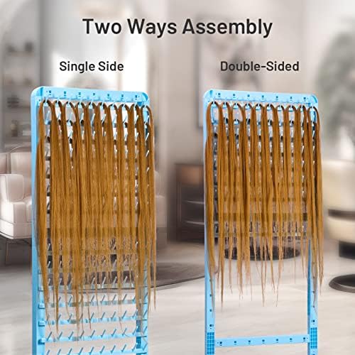 Yumkfoi Adjustable Braiding Hair Rack 160 Pegs, Double-Sided Braiding Rack - Image 2
