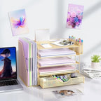 gianotter 5-Tier Desk Organizer with Drawers and File Holders - Image 6
