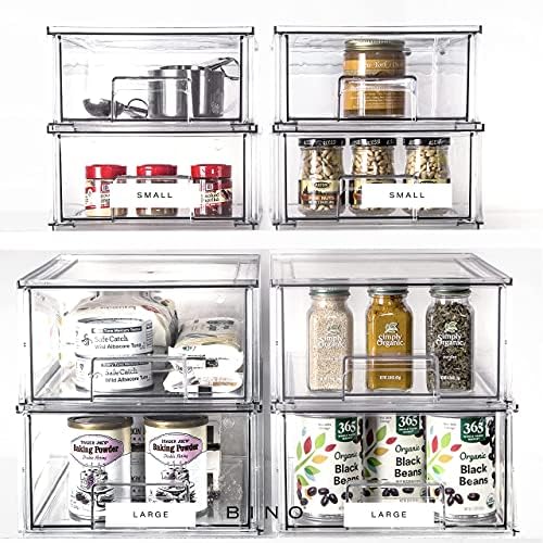 BINO | Stackable Storage Drawers, Large - Clear | THE CRATE COLLECTION | Storage Bins With Drawers | Bathroom Organizers | Under Sink Organizer | Vanity Cabinet Home Organization - Image 7