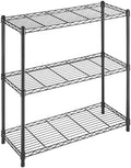 Whitmor 3 Tier Shelving Unit, Metal Shelving, Adjustable Wire Shelving by Whitmor