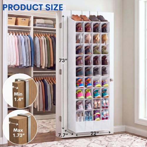 Ofiray-home Over the Door Shoe Organizer, 40 Pockets, Up to 40 Pairs - Image 5