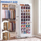 Ofiray-home Over the Door Shoe Organizer, 40 Pockets, Up to 40 Pairs - Image 5