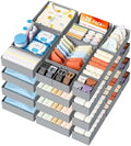 DIMJ Drawer Organizer Clothes 28 Pack - Foldable Baby Organizers and Storage & Closet Organizers for Bedroom, Closet - Nursery Organization Dresser Dividers for underwear, Sock,Bra, Belt, Tie,Gray by DiMJ