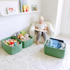 NaturalCozy Storage Baskets 16.8”x13”x7.6” Cotton Rope Woven Baskets for Organizing 3-Pack | Toy Storage Bins | Basket for Shelves, Laundry, Blanket, Clothes, Closet, Kitchen, Bathroom, Gifts - Image 4