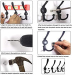 WEBI Coat Rack Wall Mounted,8 Tri Hooks for Hanging,Coat Hook,Hook Rack,Hook Rail,Coat Hanger Wall Mount Metal Wall Coat Rack for Coats,Hats,Jacket,Bronze - Image 7
