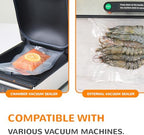Food saver vacuum sealer bags rolls, Multiple Sizes, Box Storage,Less Waste - Image 5