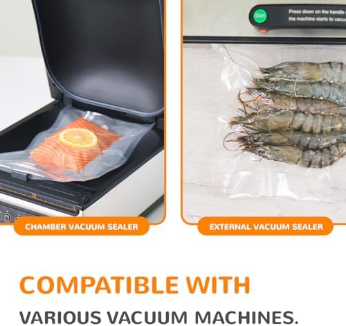 Wevac Vacuum Sealer Bags, Multiple Sizes, 200Pack Precut Bags, 6 Vac Rolls - Image 5