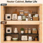 Expandable Storage Cabinet Shelves, Adjustable Metal Shelving Unit Rack - Image 7