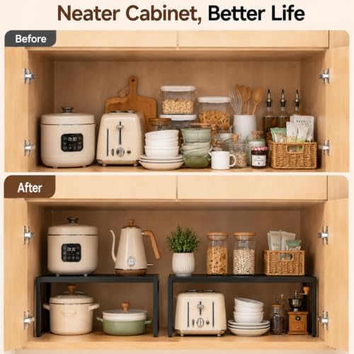 Expandable Storage Cabinet Shelves, Adjustable Metal Shelving Unit Rack - Image 7